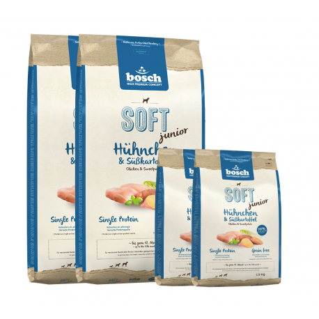 bosch Švelnus JUNIOR su vištiena (12.5kg + 2.5kg) x 2
